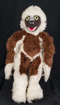 Eden PBS Zoboomafoo Brown & White Lemur Monkey 17" Stuffed Animal